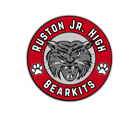 Ruston Junior High School logo.